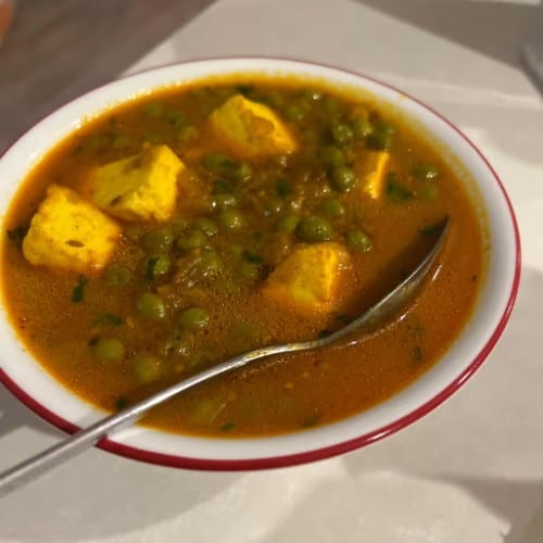 Mattar Paneer.